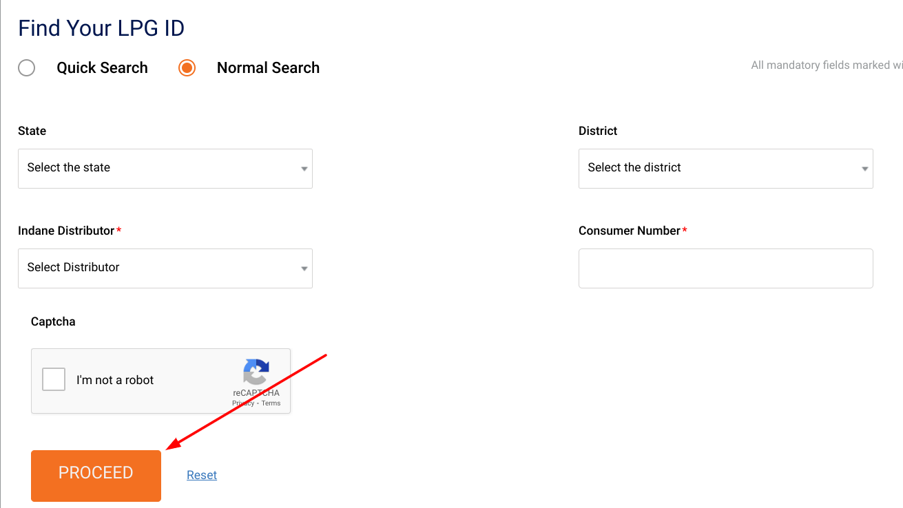 17 अंकों का इंडेन एलपीजी आईडी