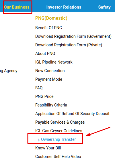 इंद्रप्रस्थ पीएनजी गैस कनेक्शन स्वामित्व स्थानांतरण आवेदन पत्र डाउनलोड