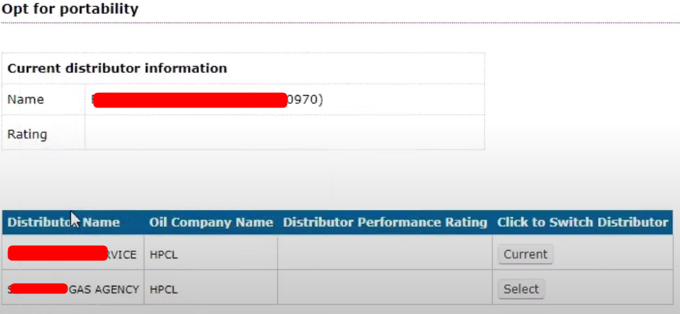 change distributor online hp gas
