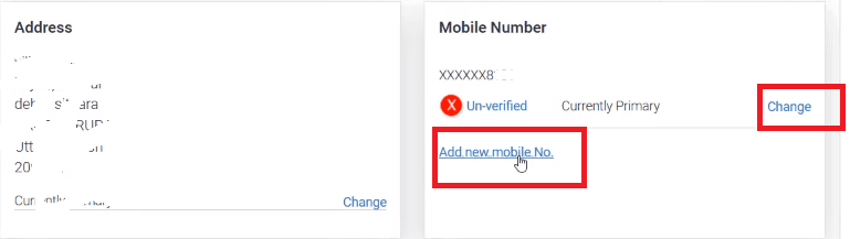 change mobile number in indane gas online