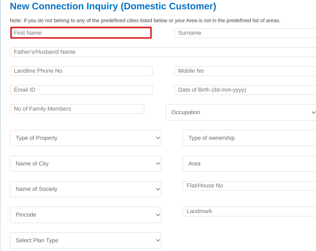 साबरमती गैस के लिए नए कनेक्शन कैसे करे 