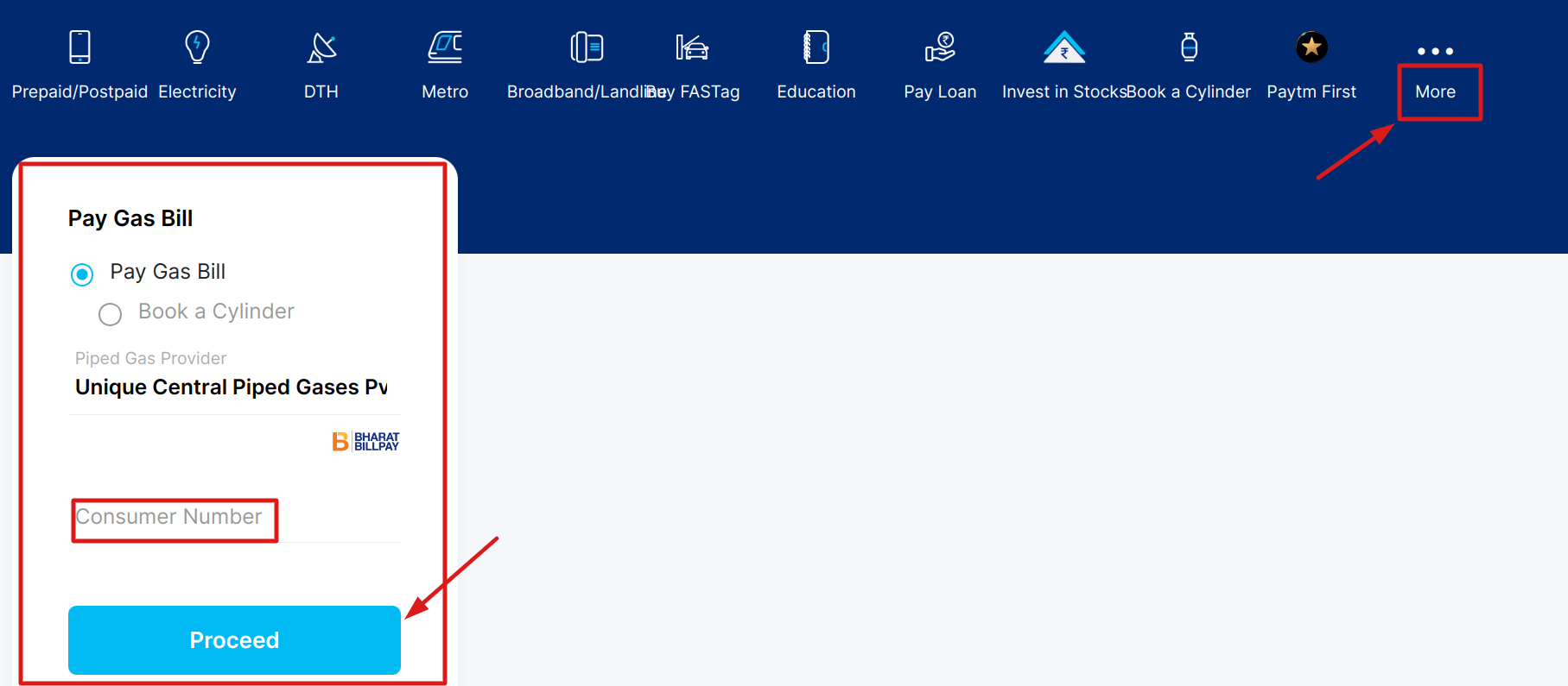 UCPG गैस कनेक्शन के बिल का पेमंट क्या ऑनलाइन कर सकते है?