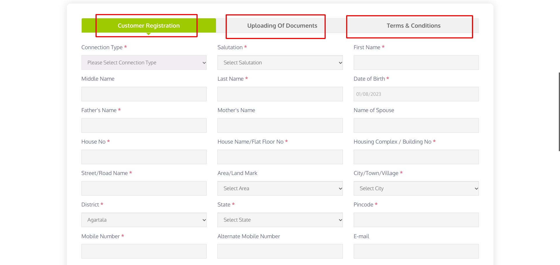 त्रिपुरा नेचुरल गैस नए कनेक्शन के लिए कैसे आवेदन करें ?