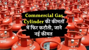 Commercial Gas Cylinder बाजार में 1767.50 के बजाए 1698 रुपए में मिलेगा