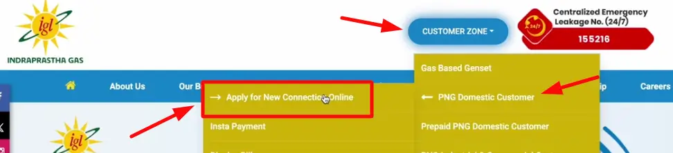 Apply New Gas Connection